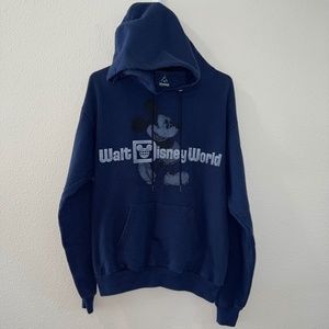 Walt Disney World Blue Mickey Hoodie size medium